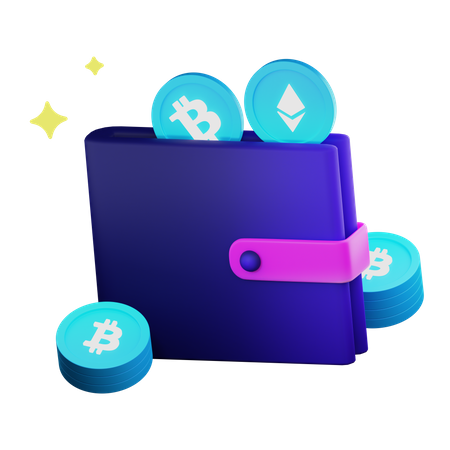 NFT Wallet  3D Illustration