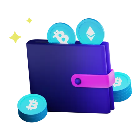 NFT Wallet  3D Illustration