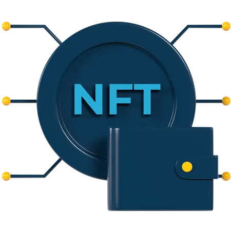 Nft Wallet  3D Illustration