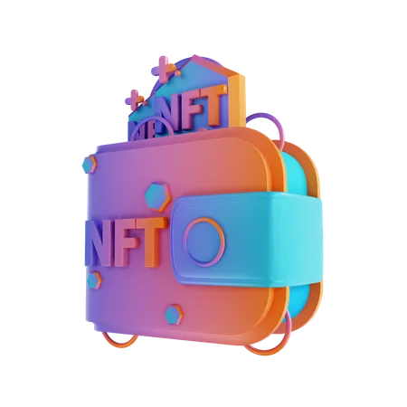 Nft Wallet  3D Illustration