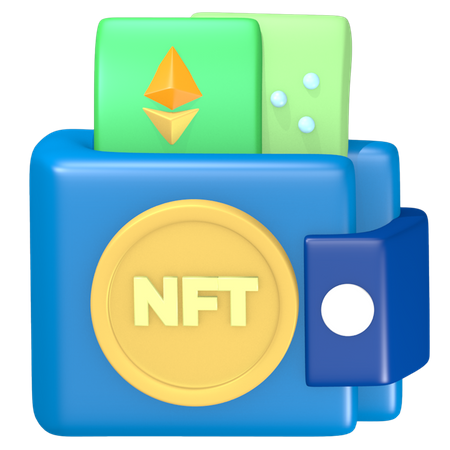 NFT Wallet 3D Illustration