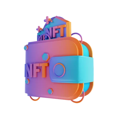 Nft Wallet 3D Illustration
