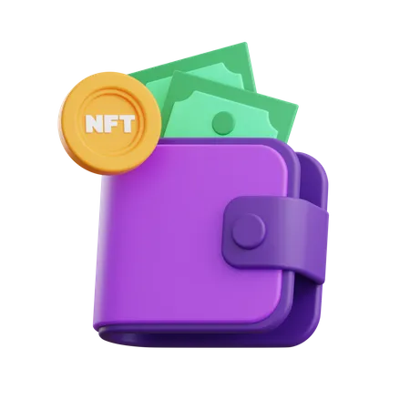 NFT Wallet 3 D Illustration 3D Icon