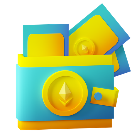 NFT wallet 3D Icon