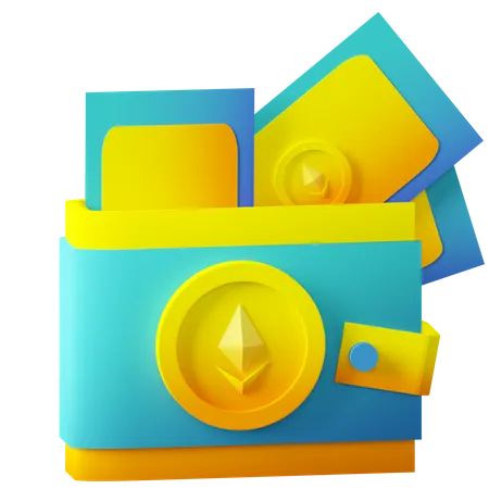 NFT wallet 3D Icon