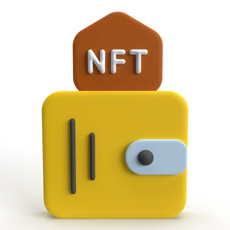 NFT Wallet  3D Icon