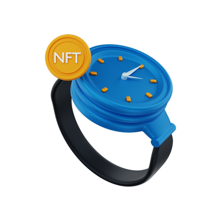 NFT watch 3D Illustration