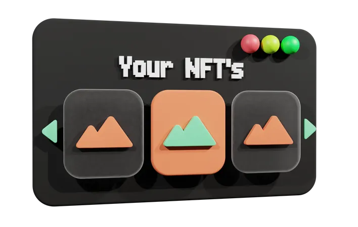 NFT-Website  3D Illustration