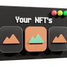 nft website 3d logos