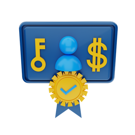NFT-Zertifikat  3D Icon