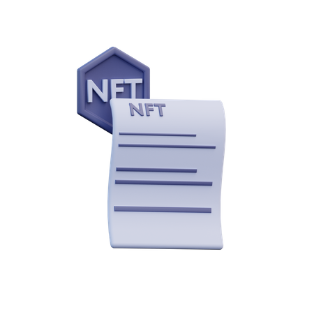 NFT-Zertifikat  3D Icon