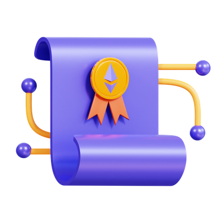 NFT-Zertifikat  3D Icon