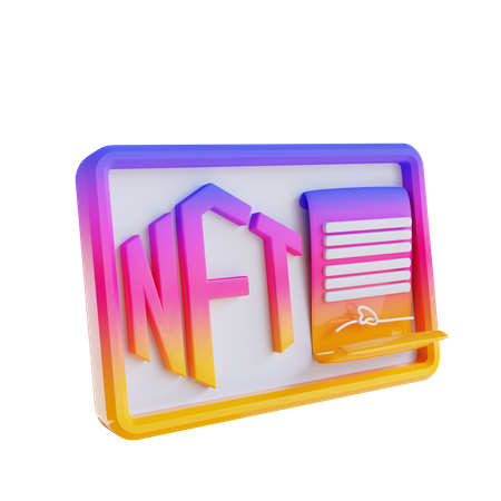 NFT-Zertifikat  3D Icon