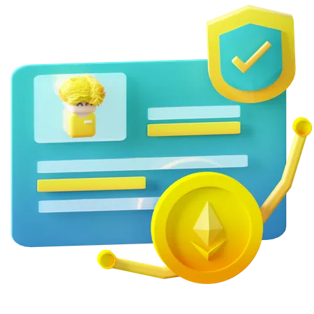 NFT-Zertifikat  3D Icon