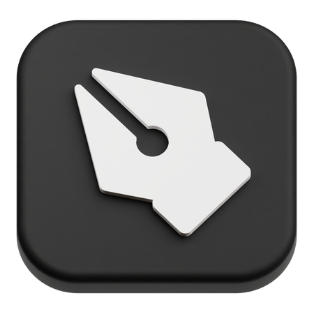 Nib Pen  3D Icon
