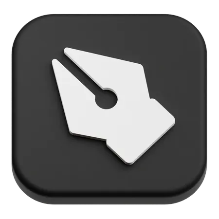 Nib Pen  3D Icon