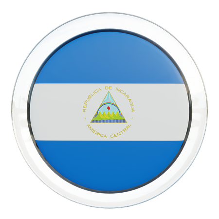 Nicaragua Flag  3D Icon