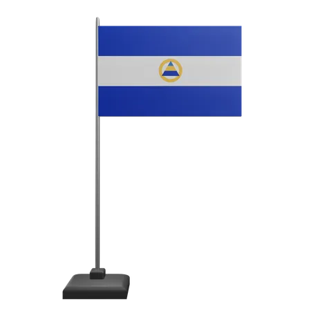 Nicaragua Flag  3D Icon