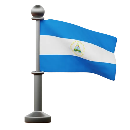 Nicaragua Flag  3D Icon