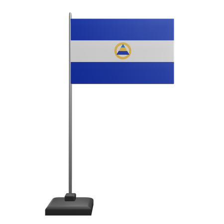 Nicaragua Flag  3D Icon