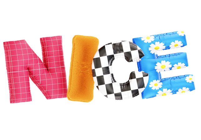 Nice Balloon Text  3D Icon