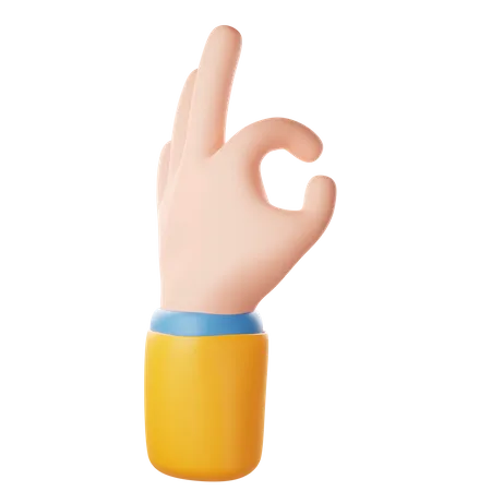 Nice Hand Gesture  3D Icon