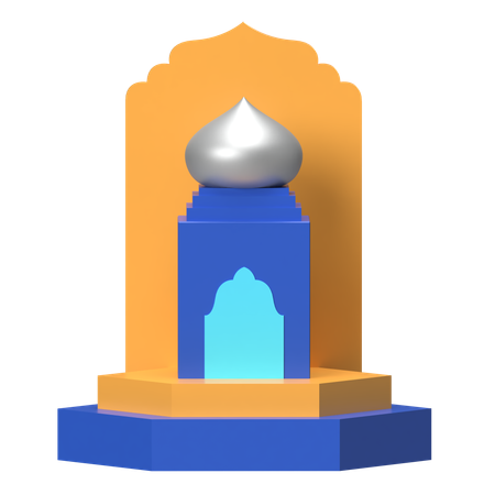 Nicho de oración del mihrab  3D Icon