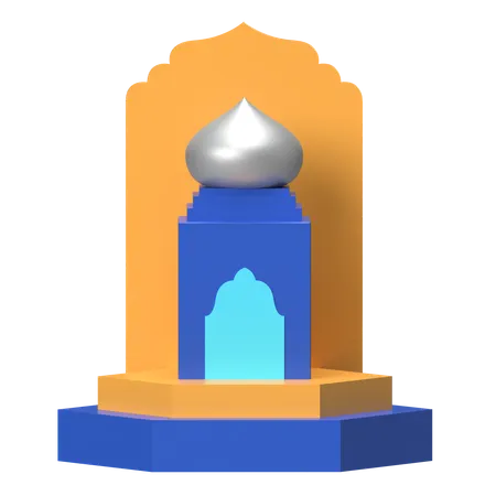 Nicho de oración del mihrab  3D Icon