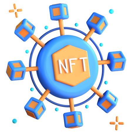 Nicht fungibles Token  3D Icon