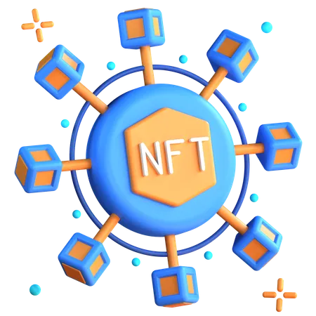 Nicht fungibles Token  3D Icon