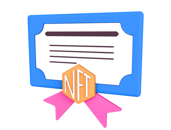 Nicht fungibles Token  3D Icon