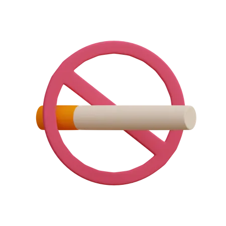 Rauchen verboten  3D Illustration