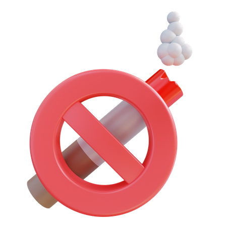 Rauchen verboten  3D Icon