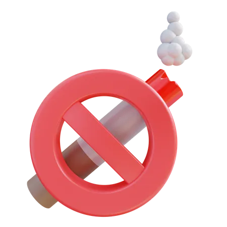3 D Illustration Rauchen Verboten 3D Icon