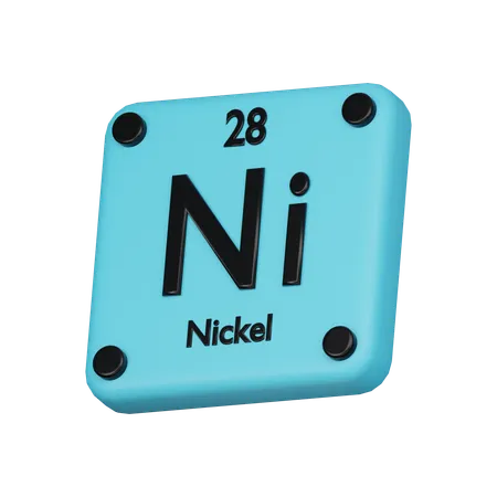 Nickel Element 3 D Icon 3D Icon