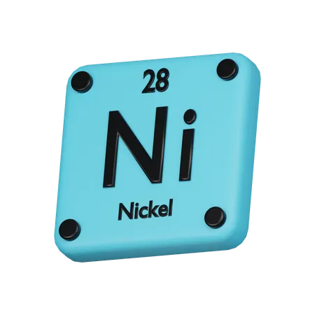 Nickel  3D Icon