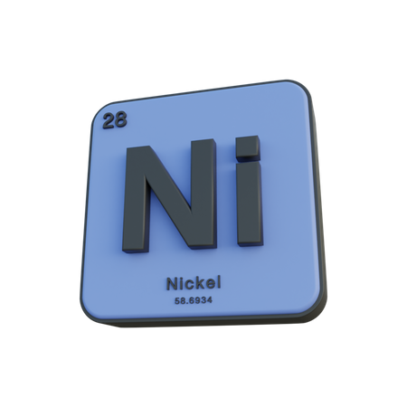 Nickel  3D Illustration