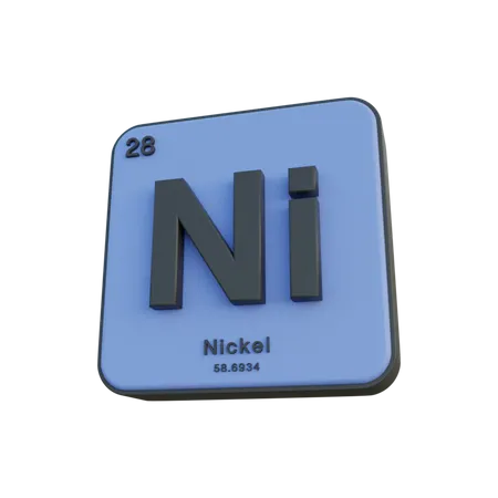 Nickel  3D Illustration