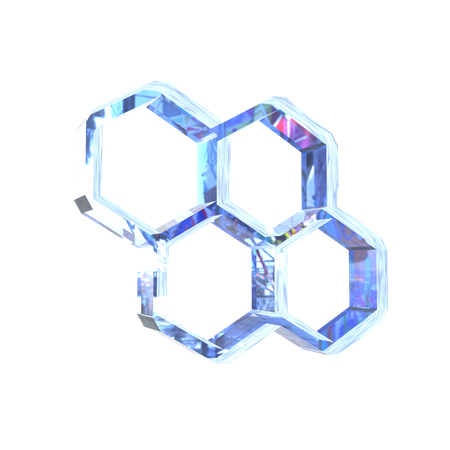 Forme abstraite de rayon de miel  3D Icon