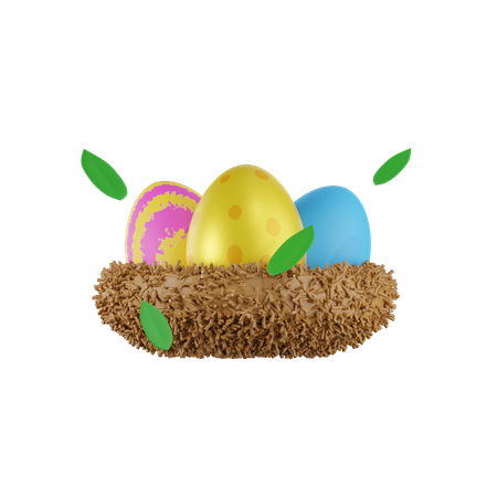 Nido de pascua  3D Icon