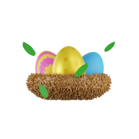 Nido de pascua  3D Icon