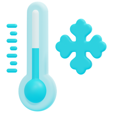 Niedrige Temperatur  3D Icon