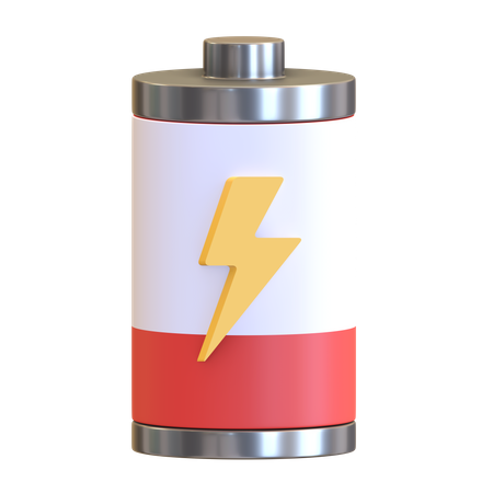 Niedriger Batteriestatus  3D Icon