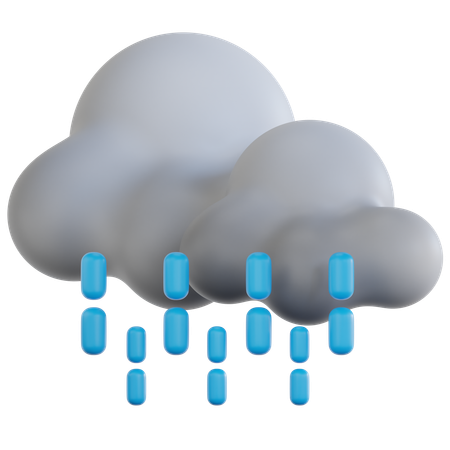 Nieselregen  3D Icon