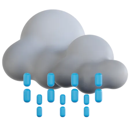 Nieselregen  3D Icon