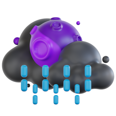 Nieselregen in der Nacht  3D Icon