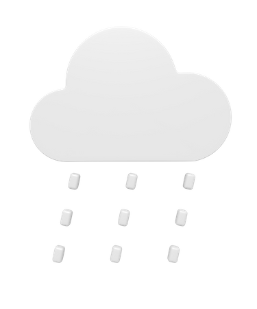 Nieselregen Regenzeit  3D Icon