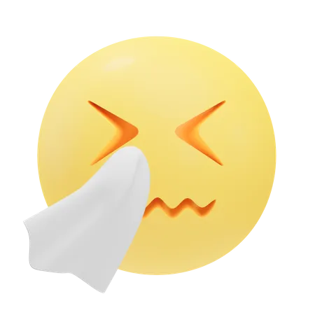 Niesendes Emoji  3D Icon