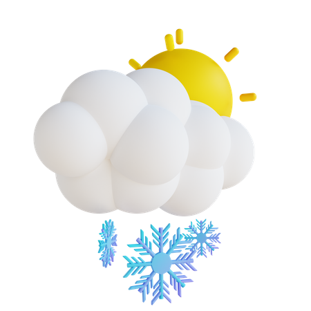 Nieve diurna  3D Illustration