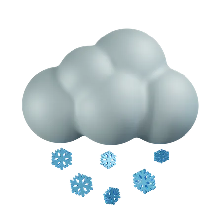 Fuertes nevadas  3D Icon